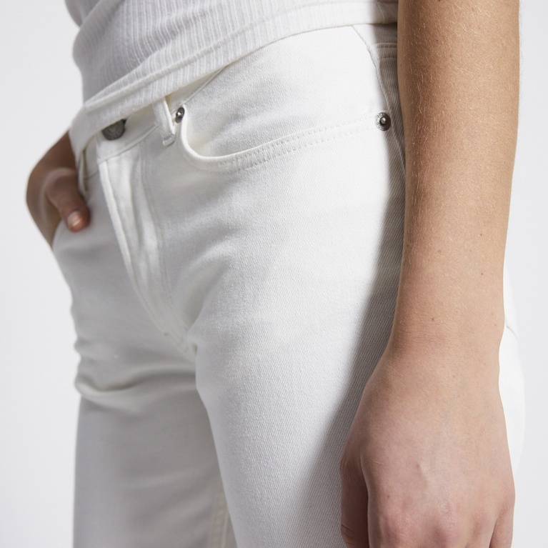 Mid waist straight jeans "Mid West" Off white